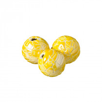 Kulka ceramiczna spękana żółta 34mm