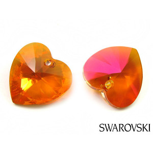 Swarovski heart 18mm astral pink