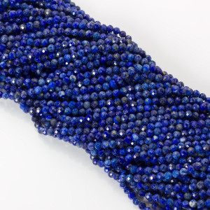 Lapis lazuli kulki fasetowane 4mm