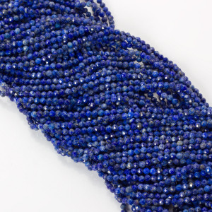 Lapis lazuli kulki fasetowane 3mm
