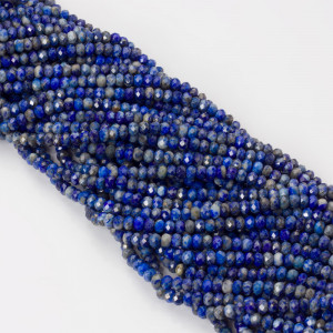 Lapis lazuli oponka fasetowana 4x3mm