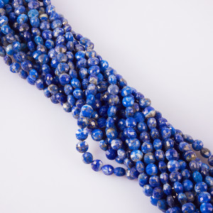 Lapis lazuli dysk fasetowany 6mm