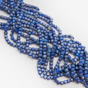 Lapis lazuli kostka fasetowana 5mm
