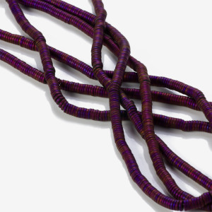 Hematyt platerowany krążek mat purple 4,5x1mm
