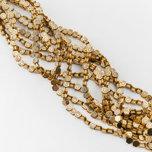 Hematyt koralik do bransoletek shambalowych korona gold 8,5mm