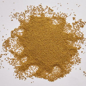 Koraliki SeedBeads Round 0,6-0,8mm Mat Gold