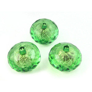 Oponka akrylowa fasetowana emerald 18x14mm