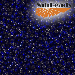 Koraliki NihBeads 12/0 Silver-Lined Cobalt