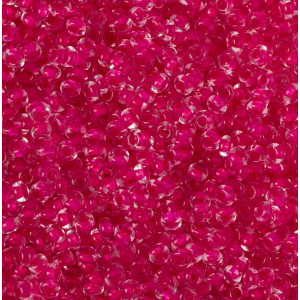 Koraliki NihBeads 12/0 Inside-Color Crystal/ Hot Pink Line