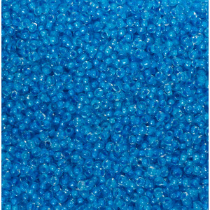 Koraliki NihBeads 12/0 Inside-Color Lustered Crystal/ Dark Aqua Line