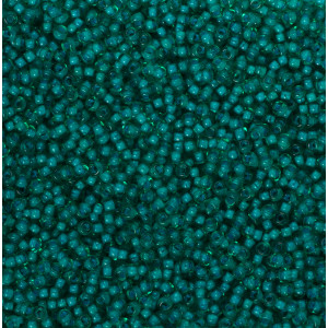 Koraliki NihBeads 12/0 Inside-Color Teal Green/ White Line