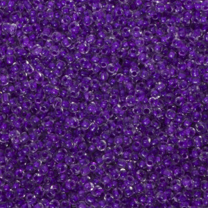 Koraliki NihBeads 12/0 Inside-Color Crystal/ Purple Line