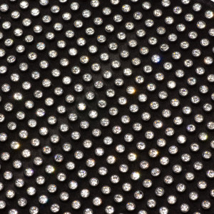 Taśma z kryształkami na materiale czarna 10x15cm