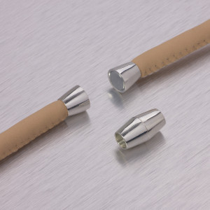 Zapięcie magnetyczne cygaro w kolorze srebrnym 5,5mm
