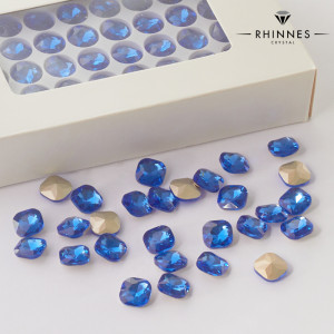 Kryształy Rhinnes diamond cut blue topaz 10mm