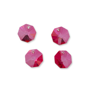 Preciosa octagon candy pink 14mm
