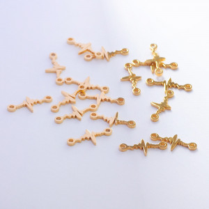 Łącznik ze stali chirurgicznej linia życia w kolorze złotym 14,8mm