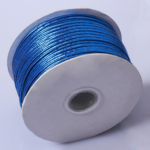 Sznurek do sutaszu chiński metallic blue 2.5mm