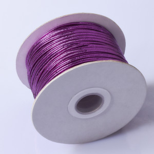 Sznurek do sutaszu chiński metallic violet  2.5mm