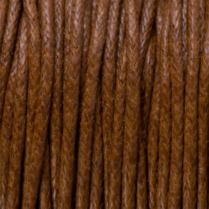 Sznurek bawełniany woskowany jasno brązowy 1mm