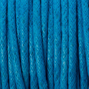 Sznurek bawełniany woskowany niebieski 2mm