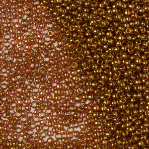 Koraliki TOHO Round Gold-Lustered Transparent Pink 11/0