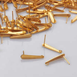 Sztyfty łezki ze stali chirurgicznej w kolorze złotym 20mm